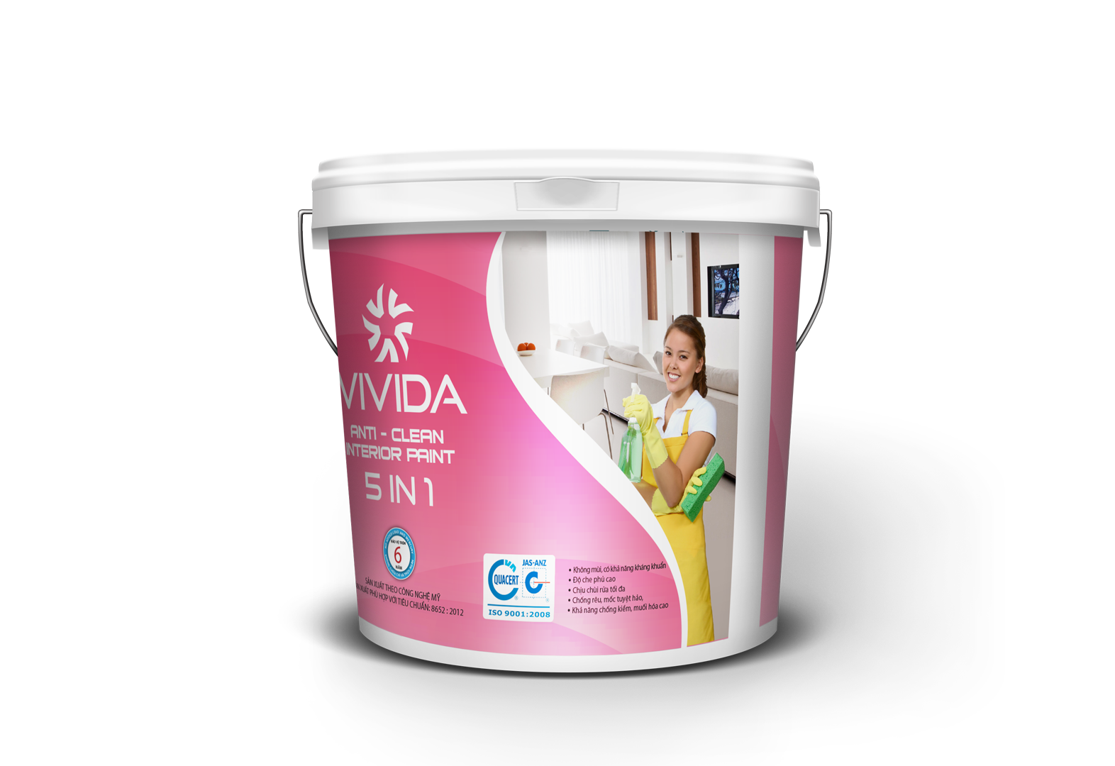 Sơn chùi rửa nội thất 5 in 1